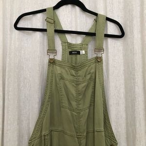 BDG soft green overalls size small